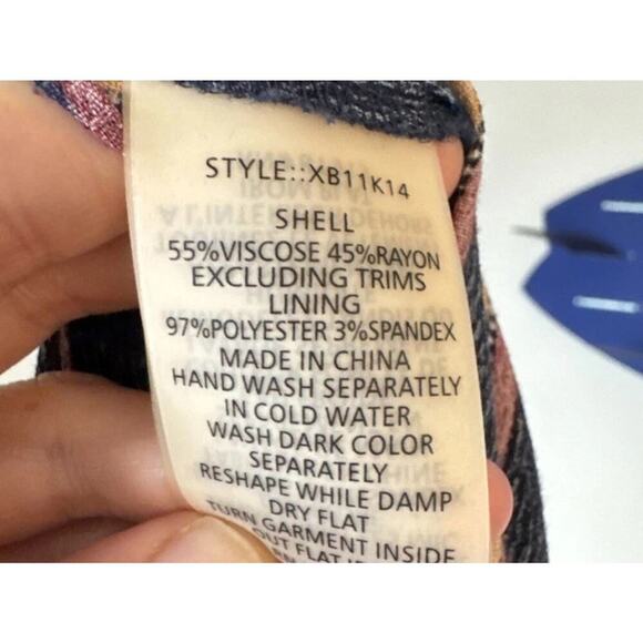 Plenty By Tracy Reese Size XS Navy Striped Wide Leg Jumpsuit Anthropologie Tie - Picture 8 of 9